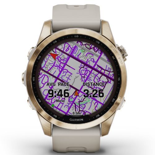 Hodinky Garmin Fenix 7S Sapphire Solar Hrm Elevate Ox gold 010-02539-21