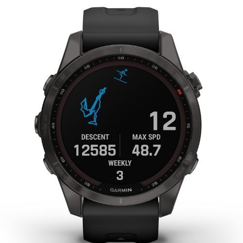 Hodinky Garmin Fenix 7S Sapphire Solar Hrm Elevate Ox black 010-02539-25
