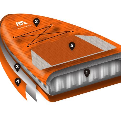 Aqua Marina Fusion SUP doska 3,3 m oranžová BT-21FUP