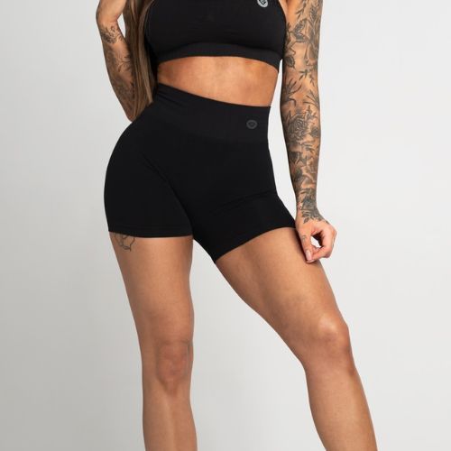 Dámske tréningové šortky Gym Glamour Seamless shorts black 289