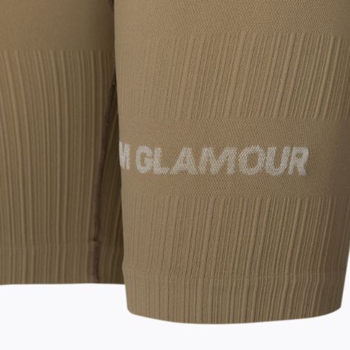 Dámske tréningové šortky Gym Glamour Bikery push up beige 316