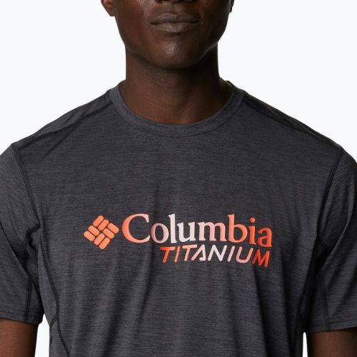 Columbia Titan Pass Graphic Tee pánske trekingové tričko čierne 1991471