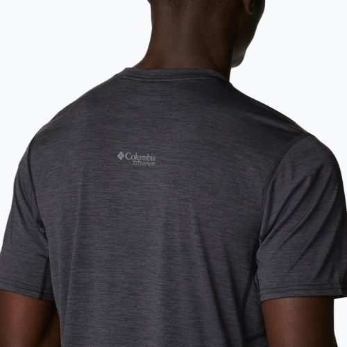 Columbia Titan Pass Graphic Tee pánske trekingové tričko čierne 1991471