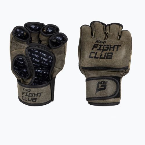 KSW Fight Club hnedé grapplingové rukavice Gloves_FCL