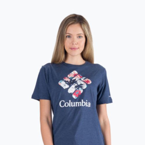 Columbia Bluebird Day Relaxed dámske trekové tričko námornícka modrá 1934002
