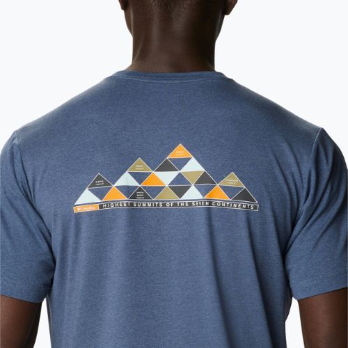 Pánske tričko Columbia Tech Trail Graphic Tee blue 1930802