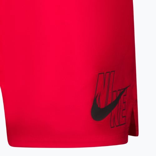 Pánske plavecké šortky Nike Logo Solid 5" Volley červené NESSA566-614