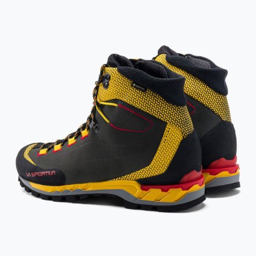 La Sportiva pánske vysokohorské topánky Trango Tech Leather GTX black/yellow 21S999100