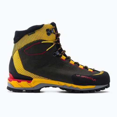 La Sportiva pánske vysokohorské topánky Trango Tech Leather GTX black/yellow 21S999100