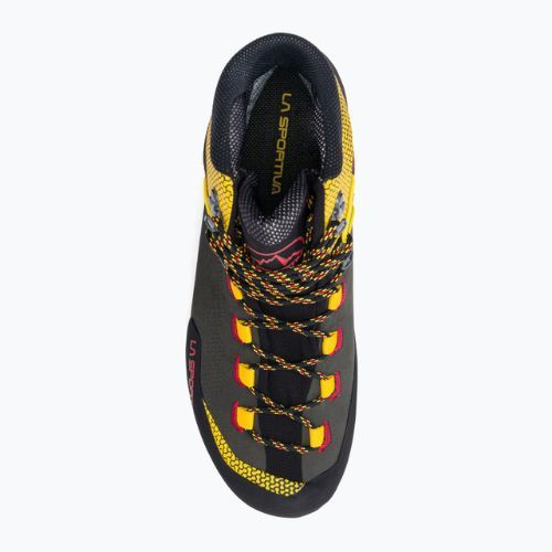 La Sportiva pánske vysokohorské topánky Trango Tech Leather GTX black/yellow 21S999100