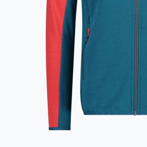Pánska modro-červená trekingová mikina CMP 31L6327/M916