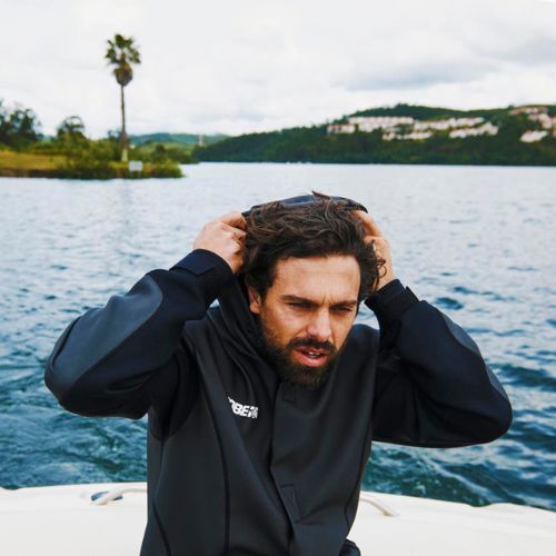 Pánska neoprénová bunda JOBE čierna 300017550