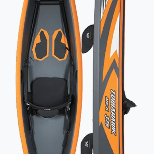 Aqua Marina Tomahawk šedý Air-K 375 vysokotlakový nafukovací kajak pre 1 osobu 12'4″