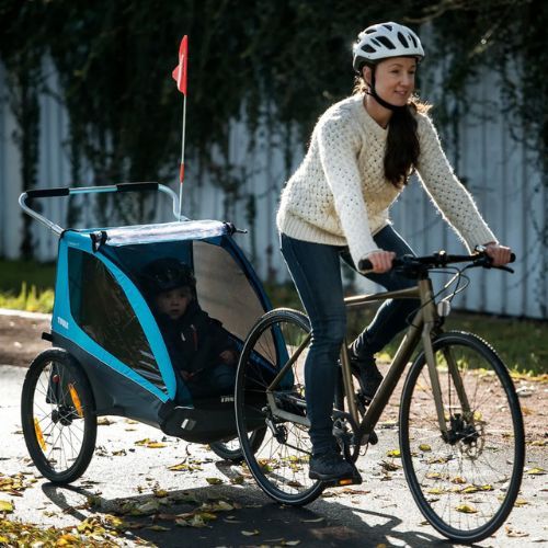 Thule Coaster XT Bike Trailer+Stroll príves na bicykel pre dve osoby čierny 10101810