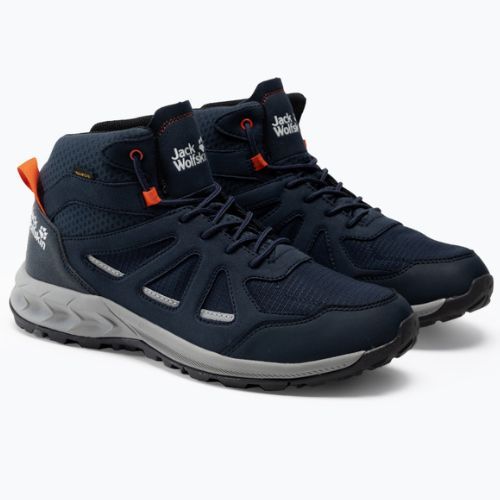 Jack Wolfskin pánske trekové topánky Woodland 2 Texapore Mid navy blue 4051261_1178