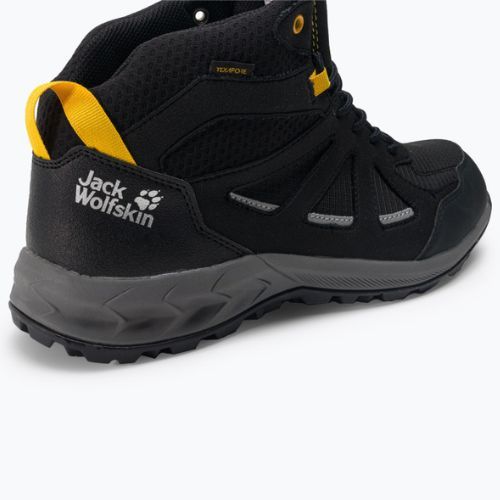 Jack Wolfskin pánske trekové topánky Woodland 2 Texapore Mid black 4051261_6055