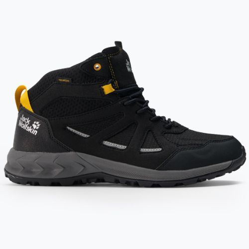 Jack Wolfskin pánske trekové topánky Woodland 2 Texapore Mid black 4051261_6055