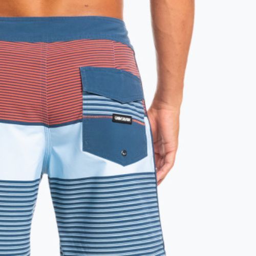 Pánske plavecké šortky Quiksilver Surfsilk Tijuana 18" modro-oranžové EQYBS04651-BSN6