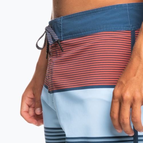 Pánske plavecké šortky Quiksilver Surfsilk Tijuana 18" modro-oranžové EQYBS04651-BSN6
