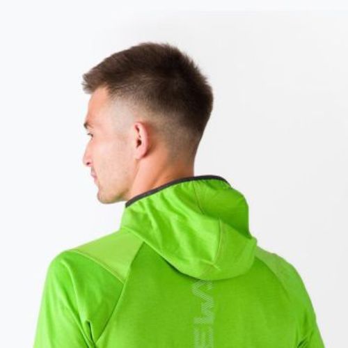 Salewa pánska fleecová mikina Agner Hybrid PL/DST FZ Hoody zelená 00-0000027371