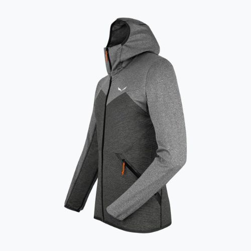 Salewa pánska fleecová mikina Puez Melange PL FZ Hoody šedá 00-0000027386