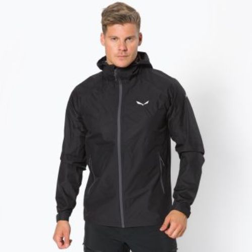 Salewa pánska bunda do dažďa Puez Aqua 3 PTX black 00-0000024545