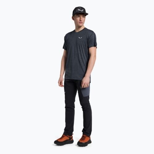 Salewa Puez Melange Dry pánske trekové tričko čierne 00-0000026537