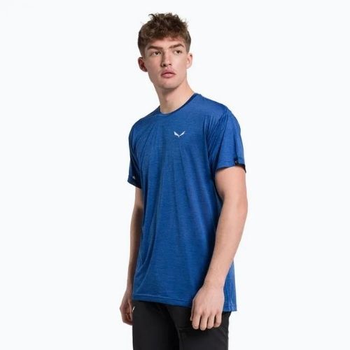 Pánske trekingové tričko Salewa Puez Melange Dry modré 00-0000026537