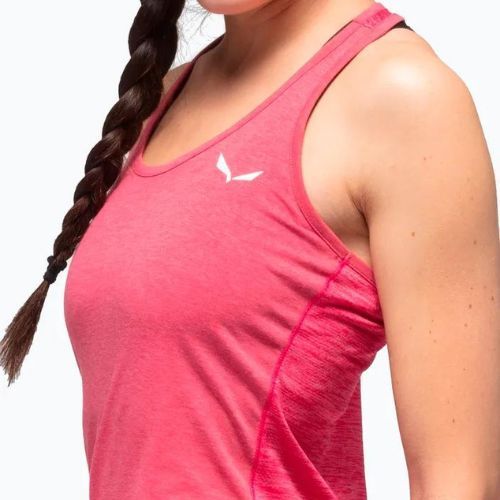 Salewa dámske trekové tričko Agner Hybrid Dry Tank pink 00-0000027705