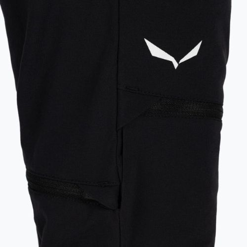Salewa detské softshellové nohavice Agner DST 2/1 black 00-0000027777