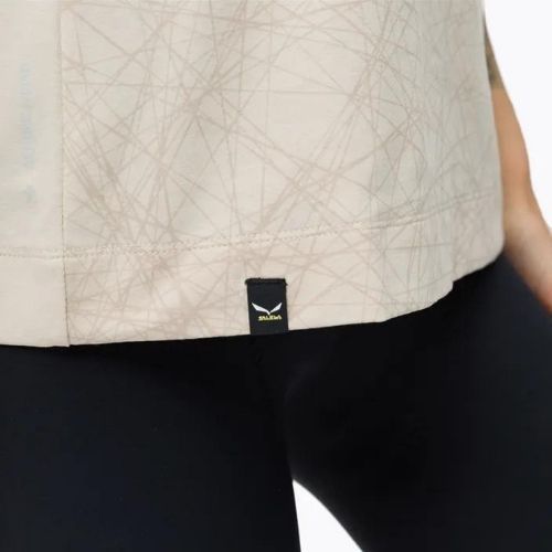 Salewa Lavaredo Hemp Print dámske trekové tričko beige 00-0000028023