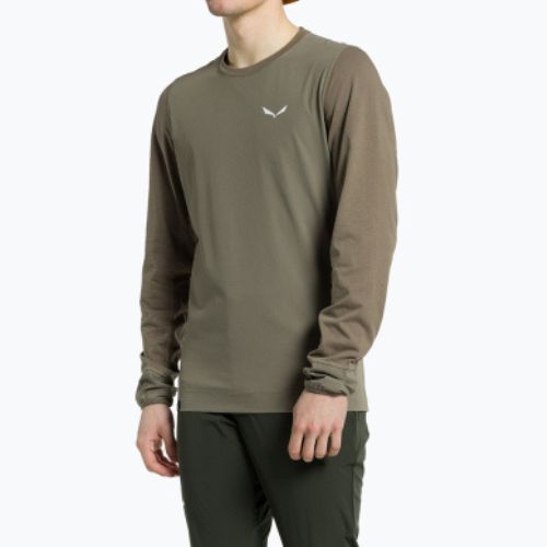 Salewa pánske trekingové tričko Lavaredo Hemp Print brown 00-0000028062