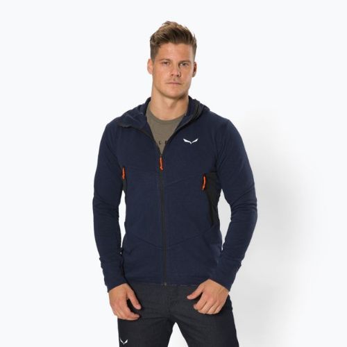 Salewa pánska trekingová mikina Lavaredo Hemp Hooded navy blue 00-0000028237