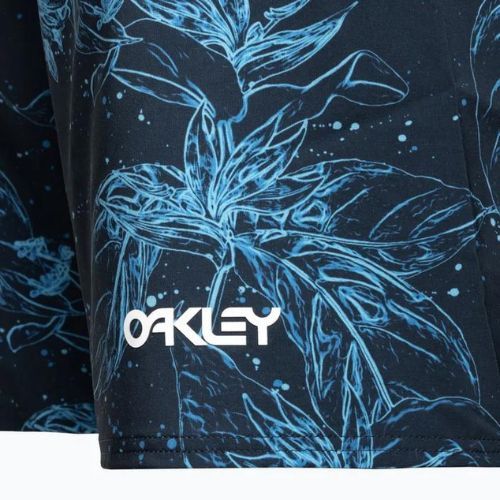 Pánske plavecké šortky Oakley Ohana Floral 20" modré FOA403022