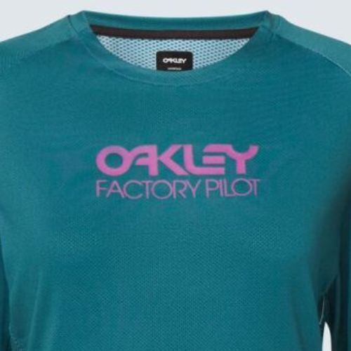 Dámsky cyklistický dres Oakley WMNS Factory Pilot LS zelený FOA500224