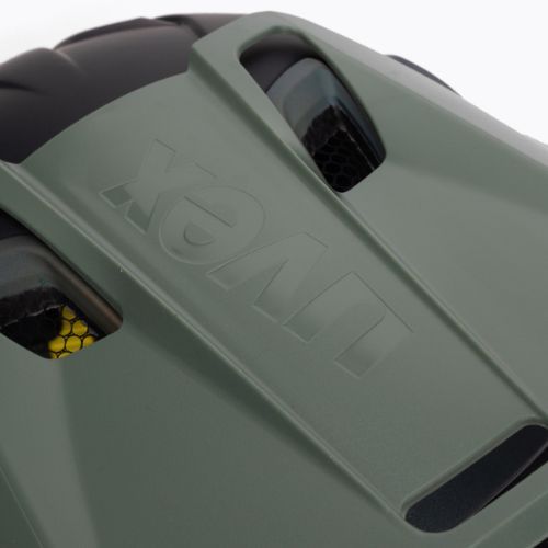 Cyklistická prilba UVEX Jakkyl HDE BOA zeleno-žltá S4109780515