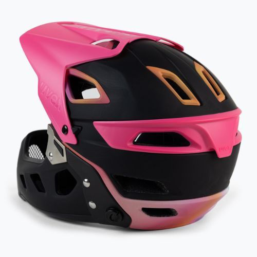 Cyklistická prilba UVEX Jakkyl HDE BOA black/pink S4109780615