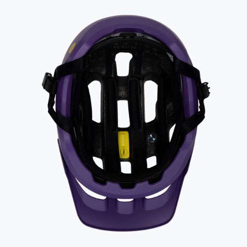 Cyklistická prilba POC Axion Race MIPS sapphire purple/uranium black metallic/matt