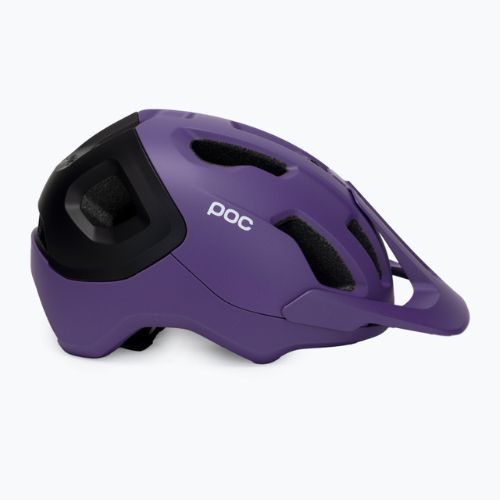 Cyklistická prilba POC Axion Race MIPS sapphire purple/uranium black metallic/matt