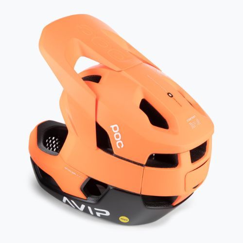 Cyklistická prilba POC Otocon Race MIPS fluorescent orange avip/uranium black matt