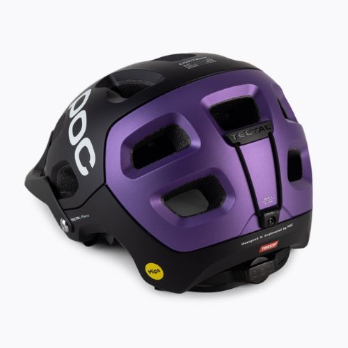 Cyklistická prilba POC Tectal Race MIPS uranium black/sapphire purple metallic/matt