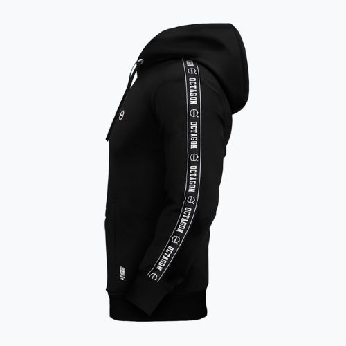 Pánska mikina s kapucňou Octagon Stripe black