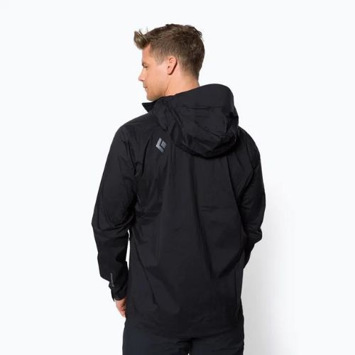 Black Diamond pánska bunda do dažďa Stormline Stretch black APCDT0015XSM1