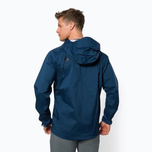 Black Diamond pánska bunda do dažďa Stormline Stretch navy blue APCDT04013SML1