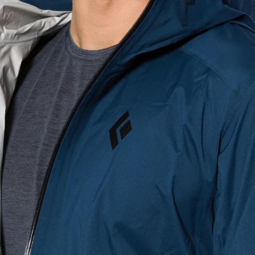 Black Diamond pánska bunda do dažďa Stormline Stretch navy blue APCDT04013SML1