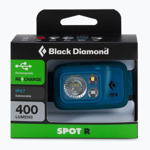 Hlavová baterka Black Diamond Spot 400-R modrá BD6206764004ALL1
