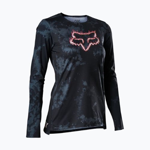 Dámsky cyklistický dres FOX Flexair Ersey TS57 LS čierny 29586