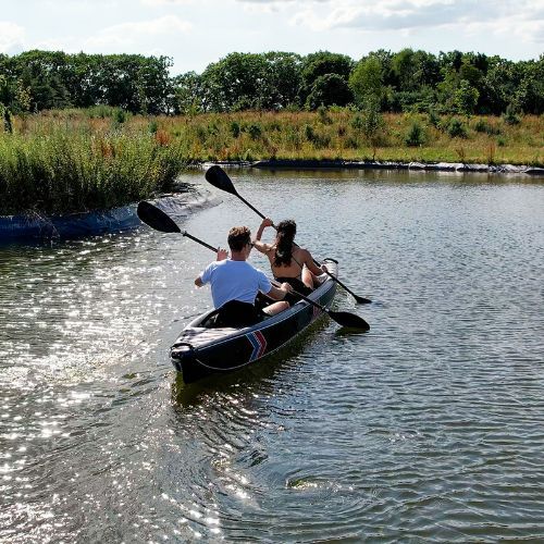 Vysokotlakový nafukovací kajak Pure4Fun Dropstitch pre 2 osoby čierny P4F160010