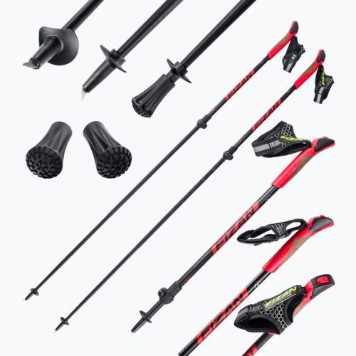 FIZAN Revolution PRO Nordic walking palice červené S22 7532