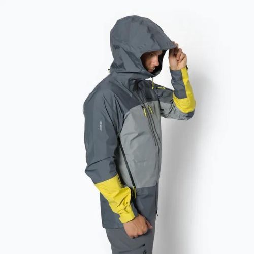 Pánska bunda do dažďa Peak Performance Vislight PRO šedá G77197040